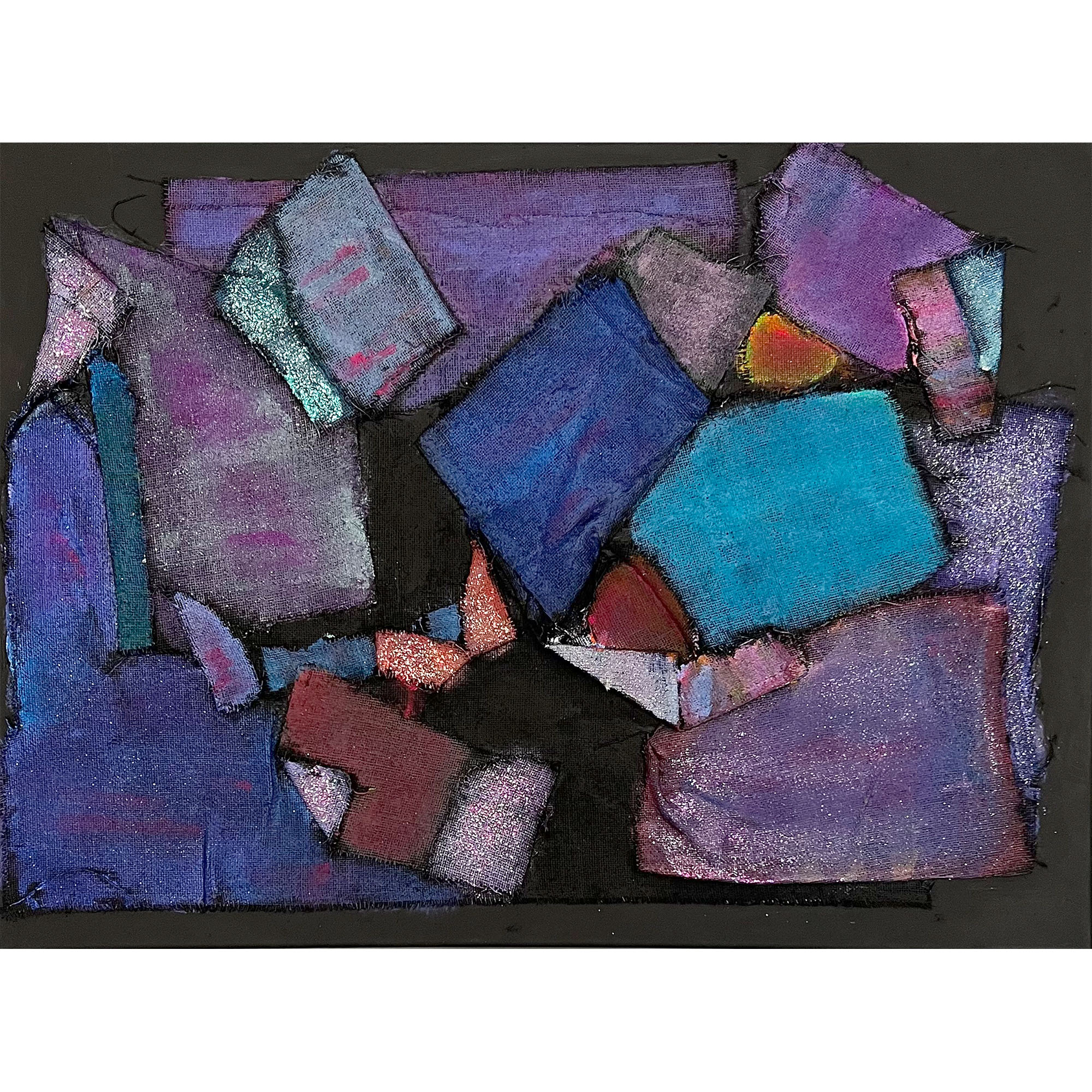 1442 | 32 x 41 Burlap acrylic on canvas Painting 1442 by Studio Jay Schiff